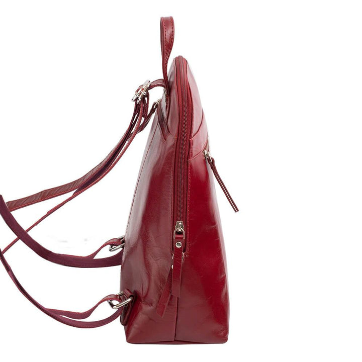 Alberto Bellucci תיק גב עור קלאסי עם ידית