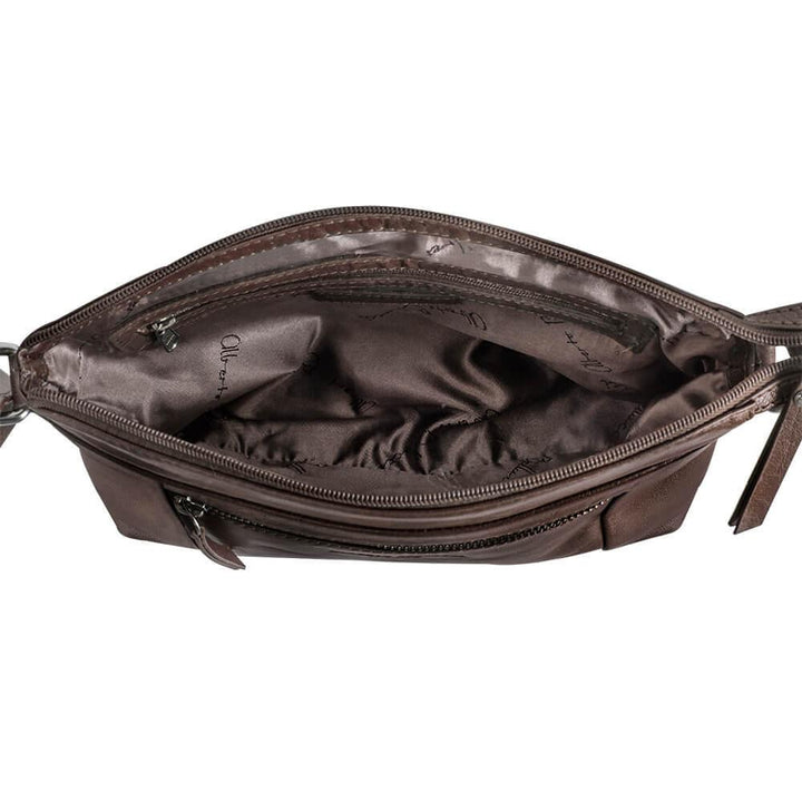 Alberto Bellucci תיק עור כתף קלאסי בינוני