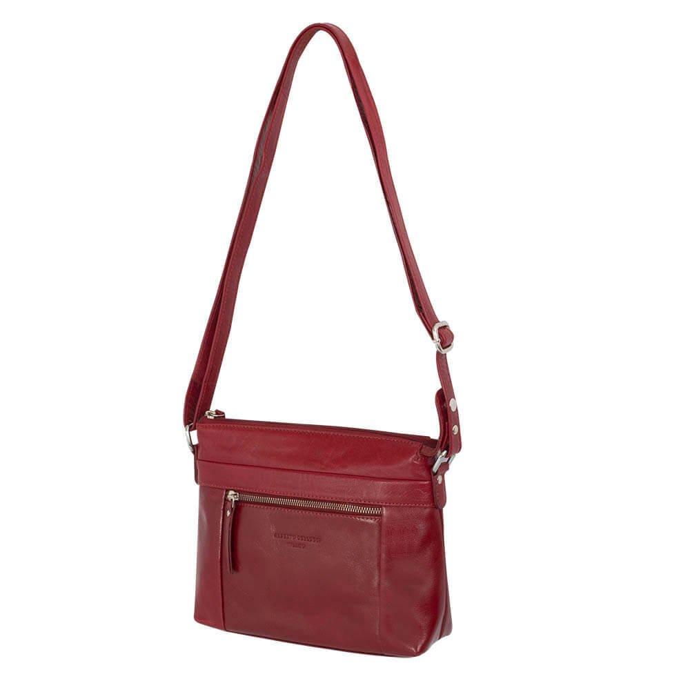 Alberto Bellucci תיק עור כתף קלאסי בינוני