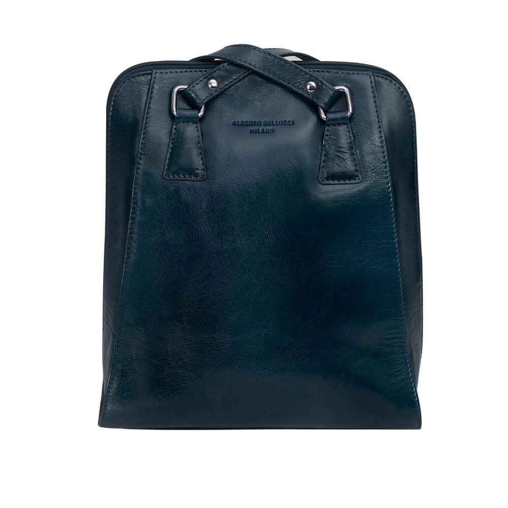 Alberto Bellucci תיק עור גב/ כתף קלאסי גדול ׁ