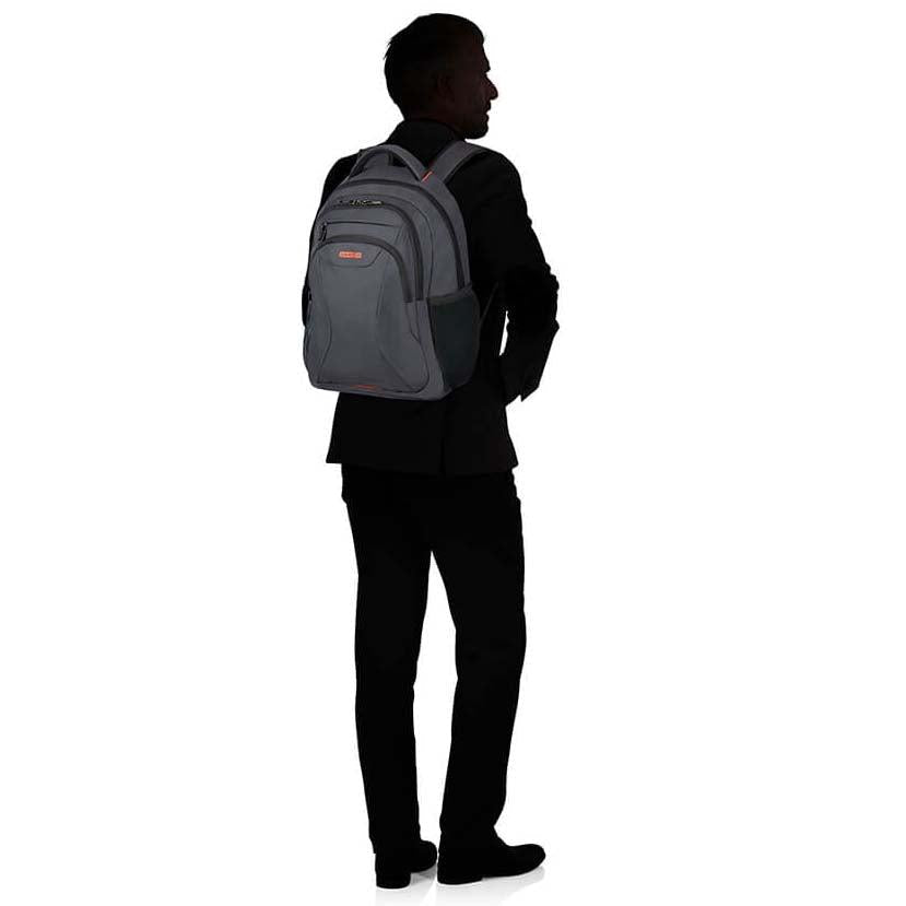 American Tourister AT WORK תיק גב למחשב 14.1" אפור - תיק התיקיםAmerican Touristerתיקים למחשב נייד