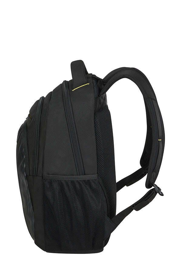 American Tourister AT WORK תיק גב למחשב 15.6" שחור עם צהוב - תיק התיקיםAmerican Touristerתיקים למחשב נייד