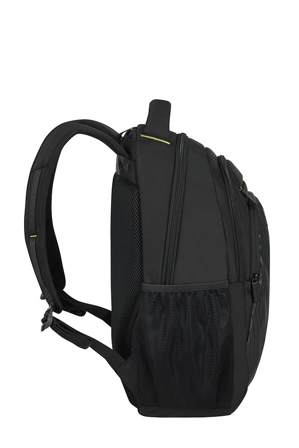 American Tourister AT WORK תיק גב למחשב 15.6" שחור עם צהוב - תיק התיקיםAmerican Touristerתיקים למחשב נייד