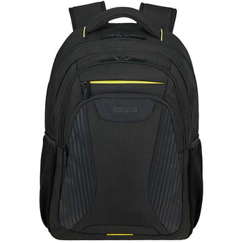 American Tourister AT WORK תיק גב למחשב 15.6" שחור עם צהוב - תיק התיקיםAmerican Touristerתיקים למחשב נייד