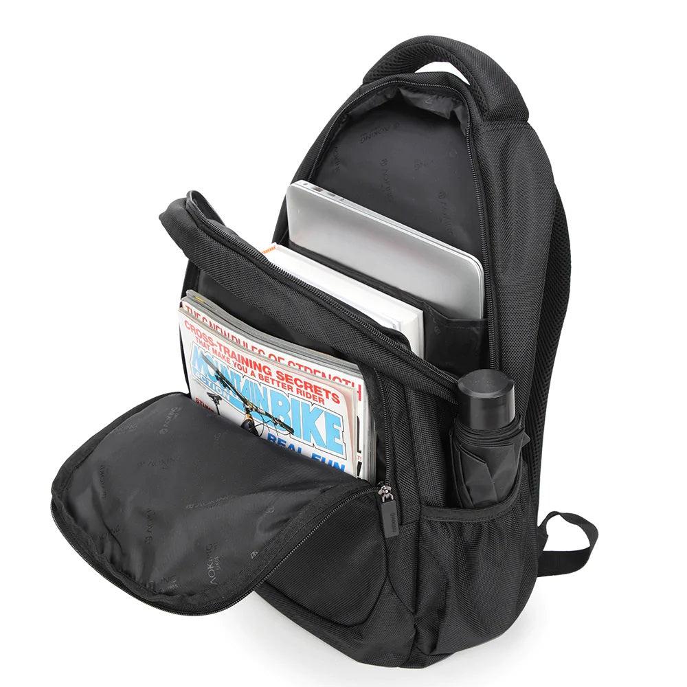 Aoking תיק גב מרופד למחשב נייד 15.6" בשחור - תיק התיקיםAokingגברים