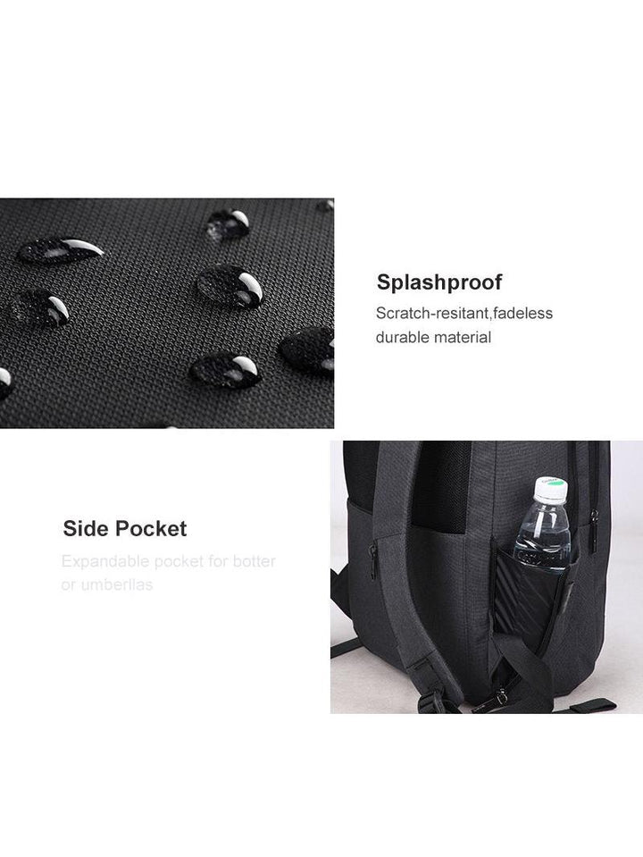 Aoking תיק גב אופנתי ללפטופ 15.6" בשחור - תיק התיקיםAokingגברים