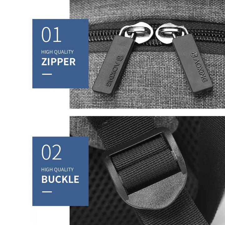 Aoking תיק גב אופנתי למחשב 15.6" - תיק התיקיםAokingגברים