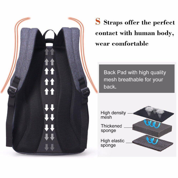 Aoking תיק גב אופנתי למחשב 15.6" - תיק התיקיםAokingגברים