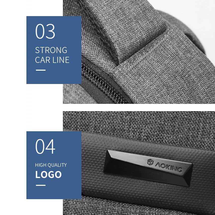 Aoking תיק גב אופנתי למחשב 15.6" - תיק התיקיםAokingגברים