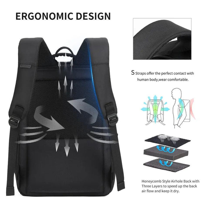 Aoking תיק גב אופנתי למחשב 15.6" - תיק התיקיםAokingגברים