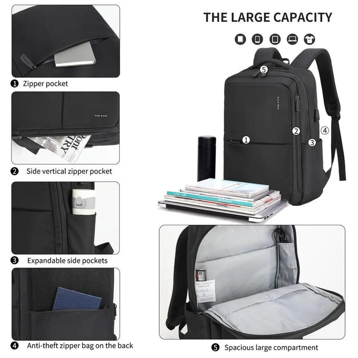 Aoking תיק גב אופנתי למחשב 15.6" - תיק התיקיםAokingגברים