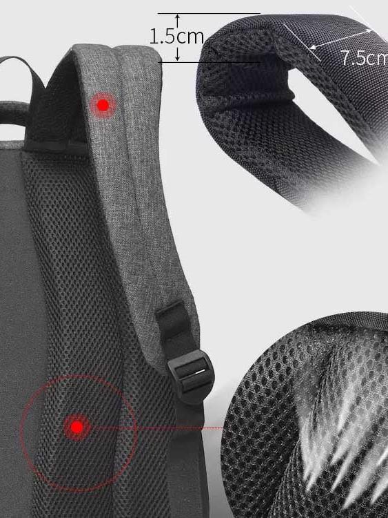 Aoking תיק גב אופנתי למחשב 15.6" - תיק התיקיםAokingגברים