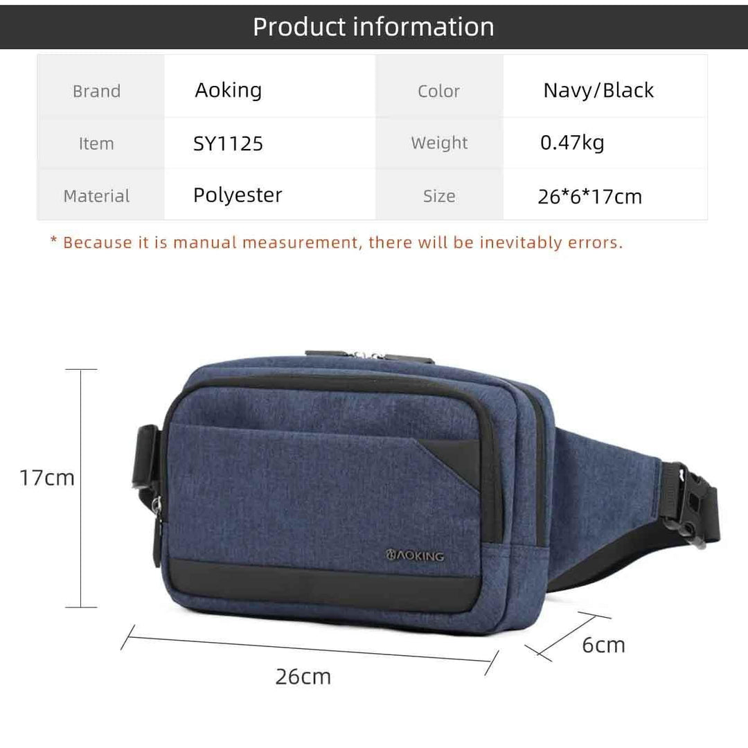 Aoking תיק פאוץ' איכותי לגבר - תיק התיקיםAokingתיקי צד לגבר