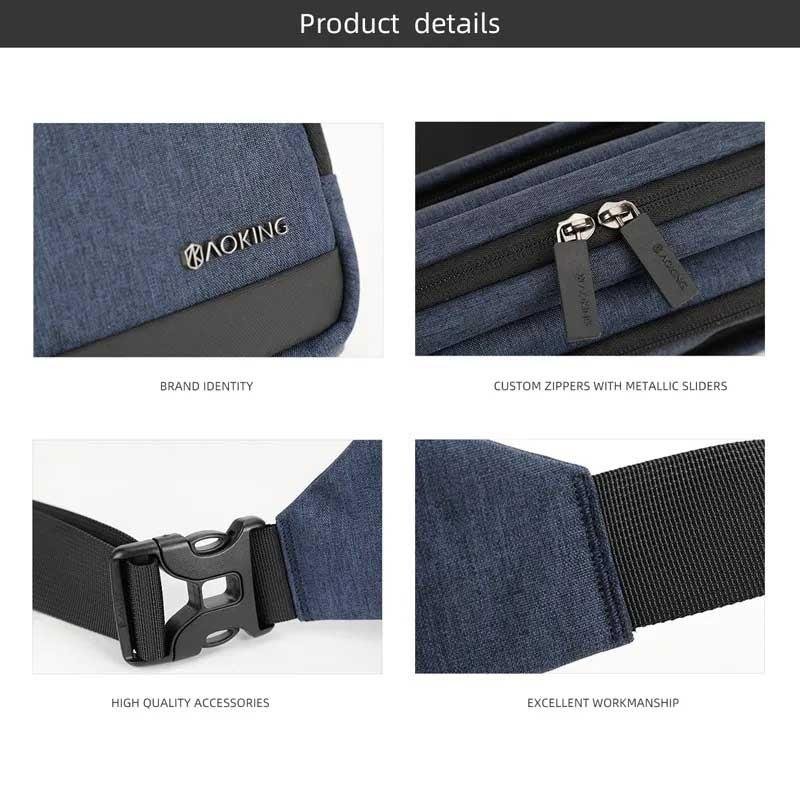 Aoking תיק פאוץ' איכותי לגבר - תיק התיקיםAokingתיקי צד לגבר