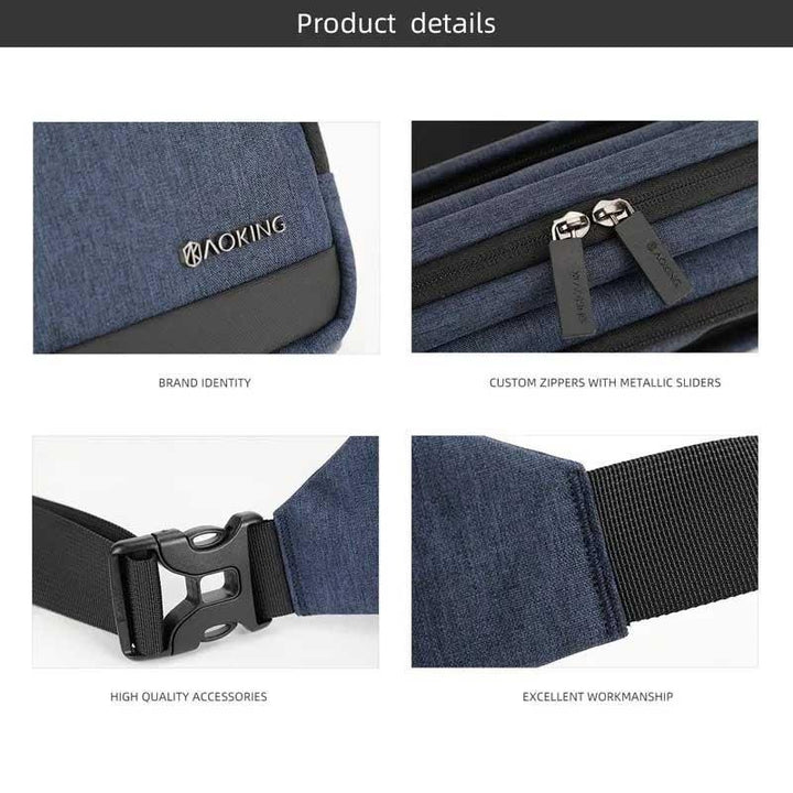 Aoking תיק פאוץ' איכותי לגבר - תיק התיקיםAokingתיקי צד לגבר