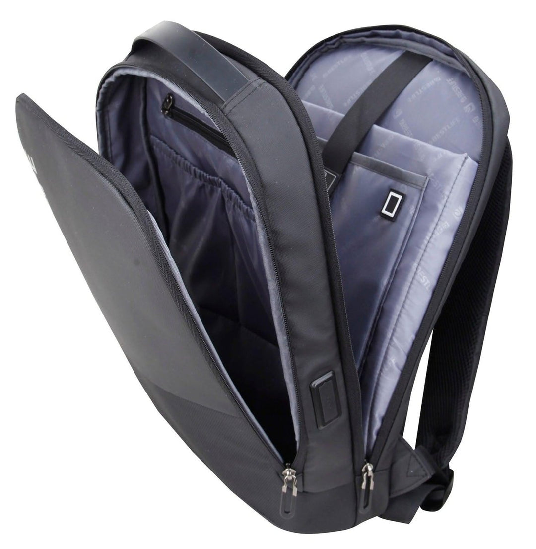 BESTLIFE תיק גב איכותי למחשב נייד 15.6" בשחור - תיק התיקיםBESTLIFEתיקים