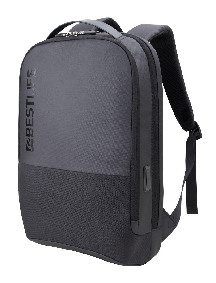 BESTLIFE תיק גב איכותי למחשב נייד 15.6" בשחור - תיק התיקיםBESTLIFEתיקים