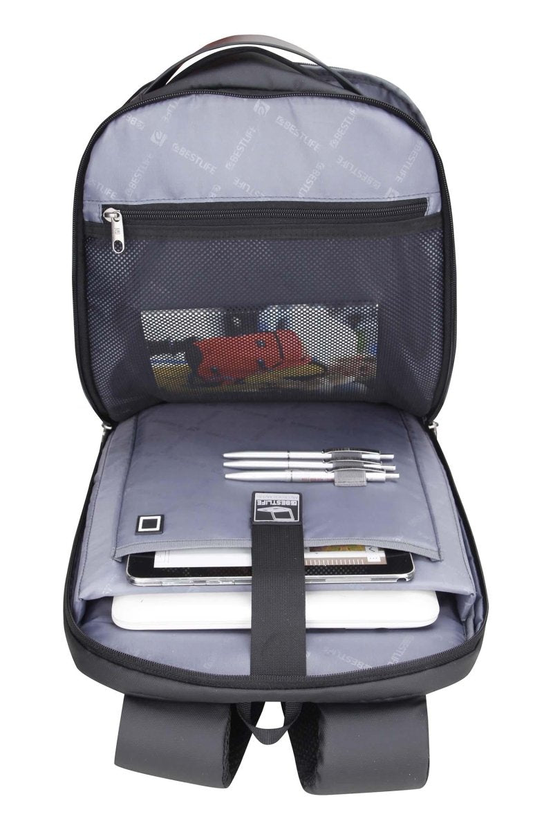 BESTLIFE תיק גב איכותי למחשב נייד 15.6" בשחור - תיק התיקיםBESTLIFEתיקים