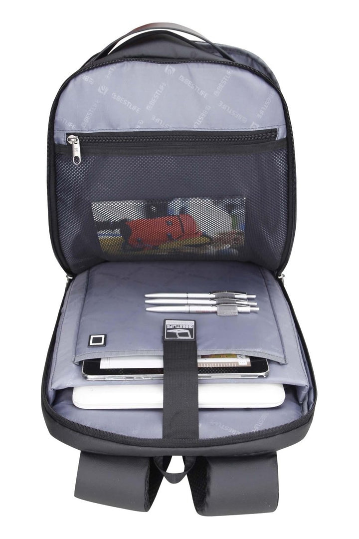 BESTLIFE תיק גב איכותי למחשב נייד 15.6" בשחור - תיק התיקיםBESTLIFEתיקים