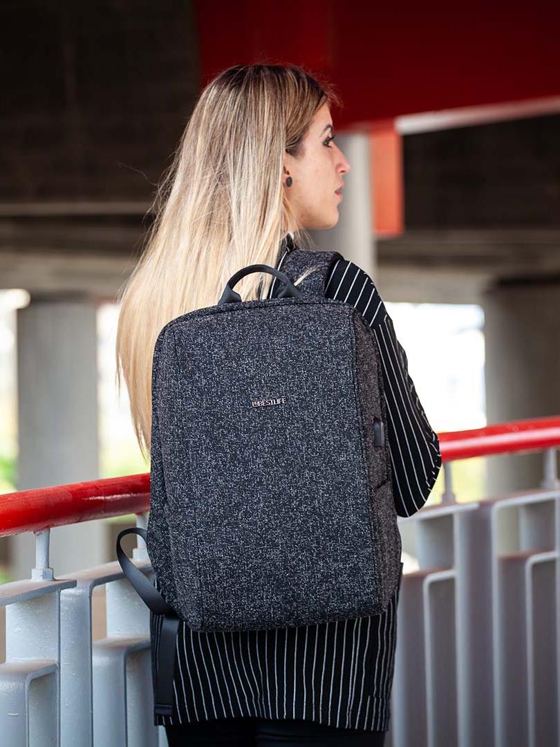 "BESTLIFE TravelSafe 15.6 תיק גב נגד גניבות ומחשב - תיק התיקיםBESTLIFEתיקים