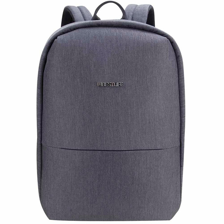 "BESTLIFE TravelSafe 15.6 תיק גב למחשב שחור אפרפר - תיק התיקיםBESTLIFEתיקים