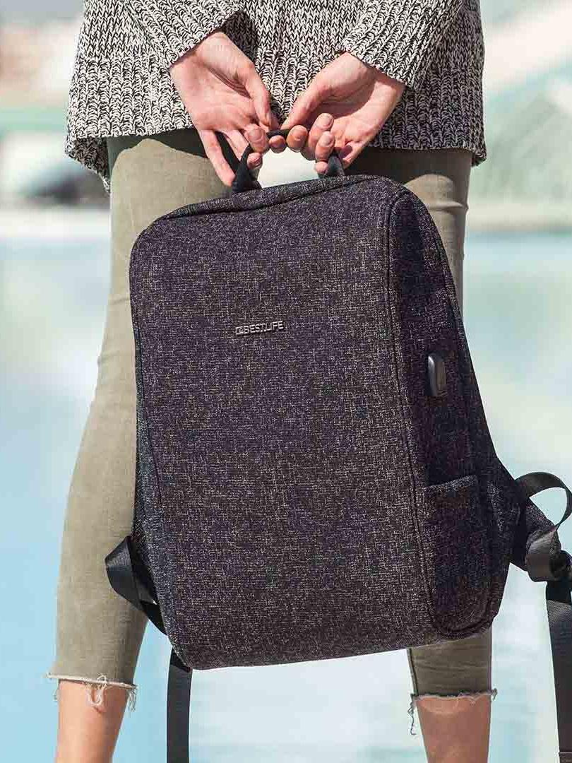 BESTLIFE TravelSafe תיק גב נגד גניבות למחשב "15.6 - תיק התיקיםBESTLIFEתיקים