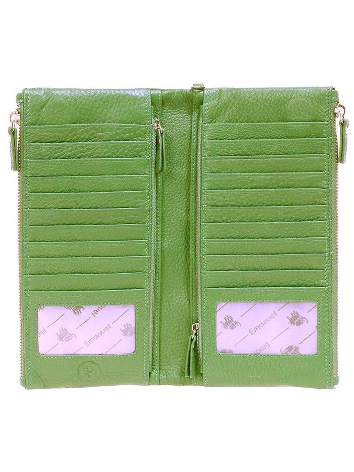 Emanuel ארנק עור נאפה גדול דגם קלאודיה - תיק התיקיםEmanuelנשים