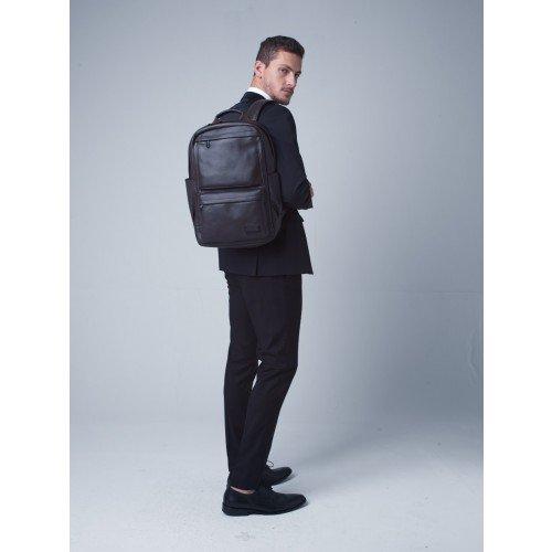 Emanuel תיק גב מעור דגם תבור - תיק התיקיםEmanuelגברים