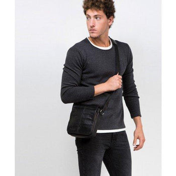 Emanuel תיק צד מעור דגם מאווי - תיק התיקיםEmanuelגברים