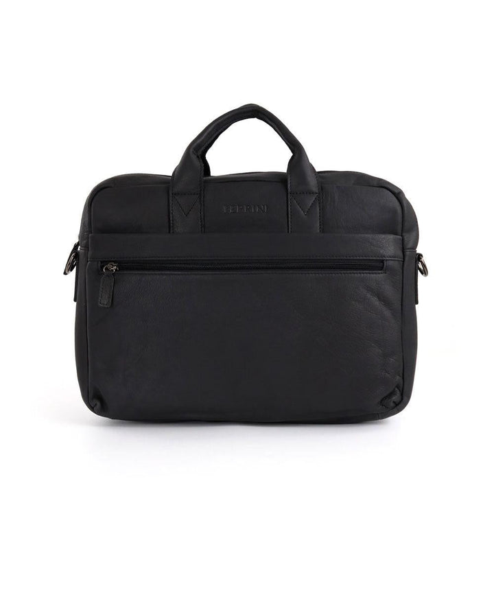 FERRINI תיק עסקים מעור משומן איטלקי בשחור - תיק התיקיםFERRINIתיקים