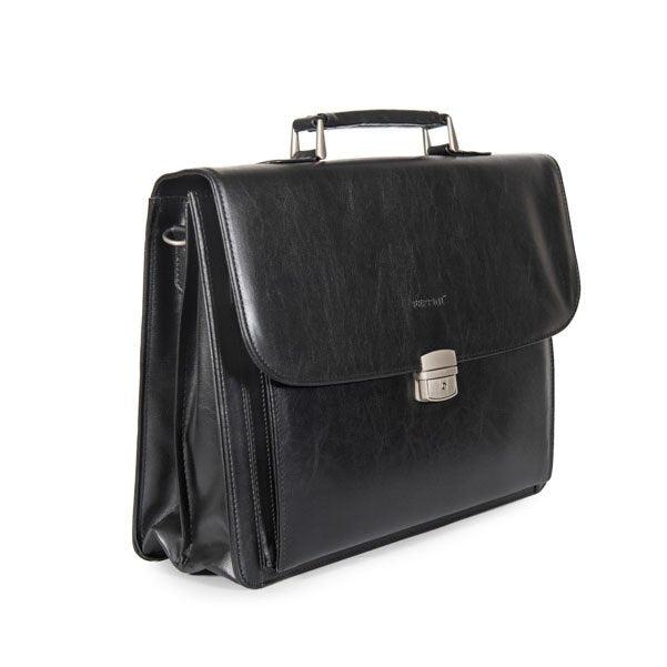 FERRINI תיק עסקים דמוי עור איכותי בשחור - תיק התיקיםFERRINIתיקים