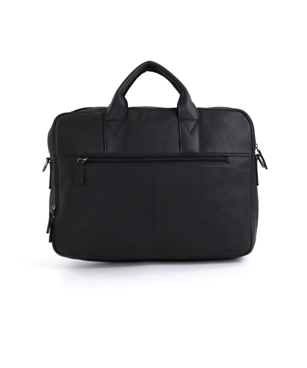 FERRINI תיק עסקים מעור משומן איטלקי בשחור - תיק התיקיםFERRINIתיקים