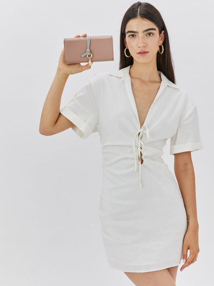 Neta Sade ארנק עור דגם מלניה גדול - תיק התיקיםנטע שדהנשים