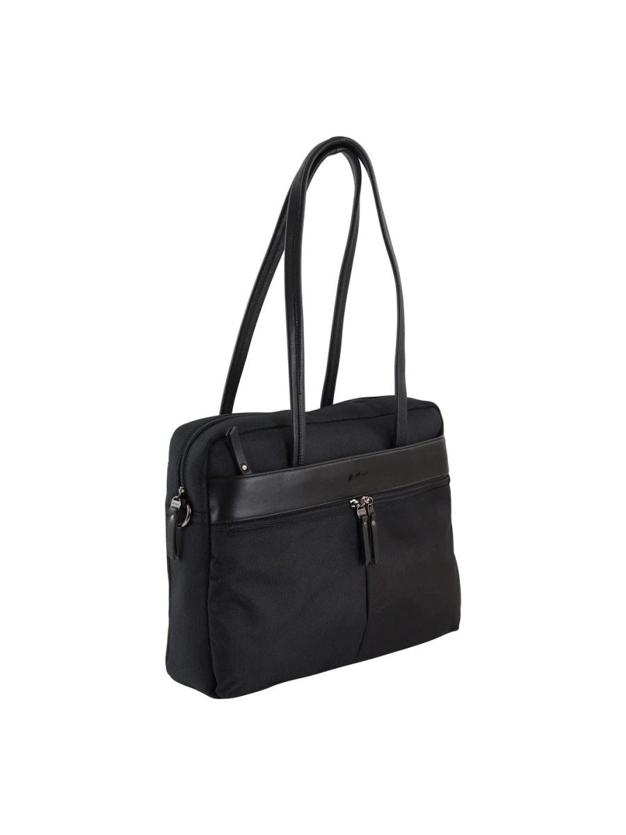 PAULA ROSSINI תיק מנהלים אופנתי עם 2 רצועות כתף לנשים עם תא למחשב נייד - תיק התיקיםPAULA ROSSINIתיקים לצד למחשב נייד