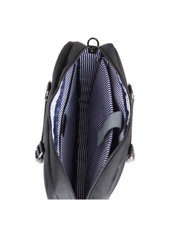 PAULA ROSSINI תיק מנהלים אופנתי עם 2 רצועות כתף לנשים עם תא למחשב נייד - תיק התיקיםPAULA ROSSINIתיקים לצד למחשב נייד