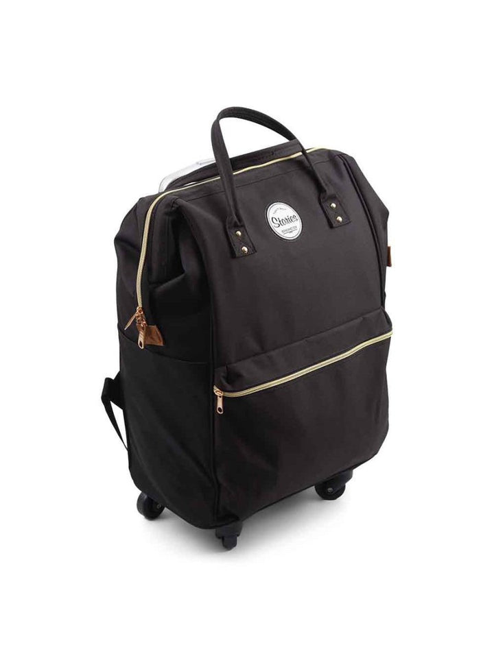 Stories תיק נסיעות אופנתי 4 גלגלים עם רצועות לגב - תיק התיקיםStoriesמזוודות