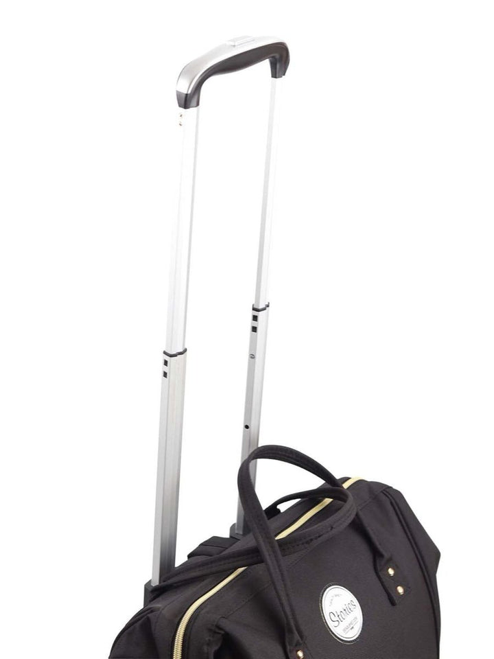 Stories תיק נסיעות אופנתי 4 גלגלים עם רצועות לגב - תיק התיקיםStoriesמזוודות