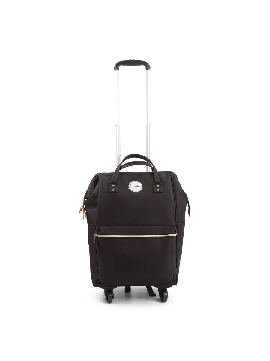 Stories תיק נסיעות אופנתי 4 גלגלים עם רצועות לגב - תיק התיקיםStoriesמזוודות