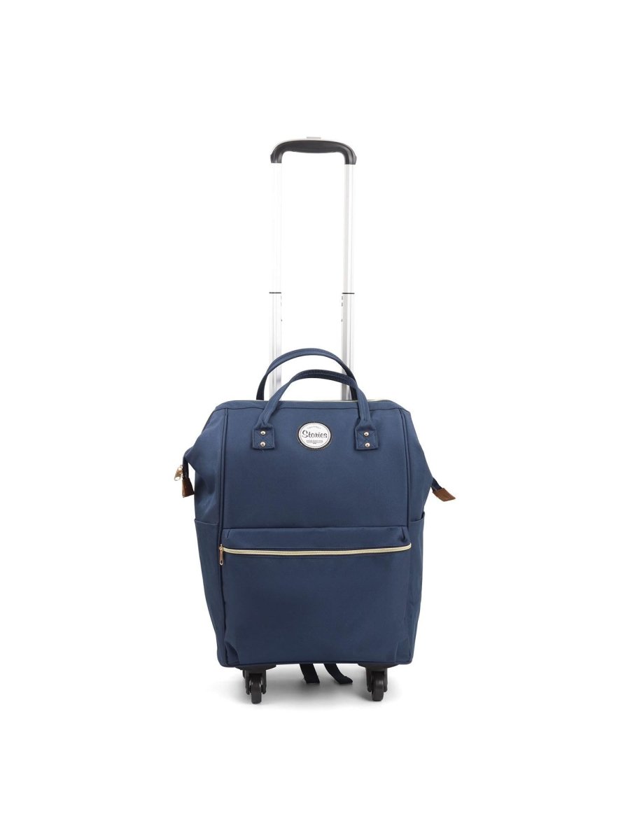 Stories תיק נסיעות אופנתי 4 גלגלים עם רצועות לגב - תיק התיקיםStoriesמזוודות