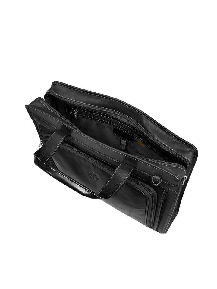 TONY PEROTTI תיק עסקים יוניסקס קלאסי מעור 2 ידיות (2 צבעים) - תיק התיקיםTONY PEROTTIתיקי צד לגבר