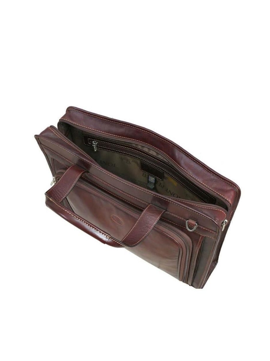 TONY PEROTTI תיק עסקים יוניסקס קלאסי מעור 2 ידיות (2 צבעים) - תיק התיקיםTONY PEROTTIתיקי צד לגבר