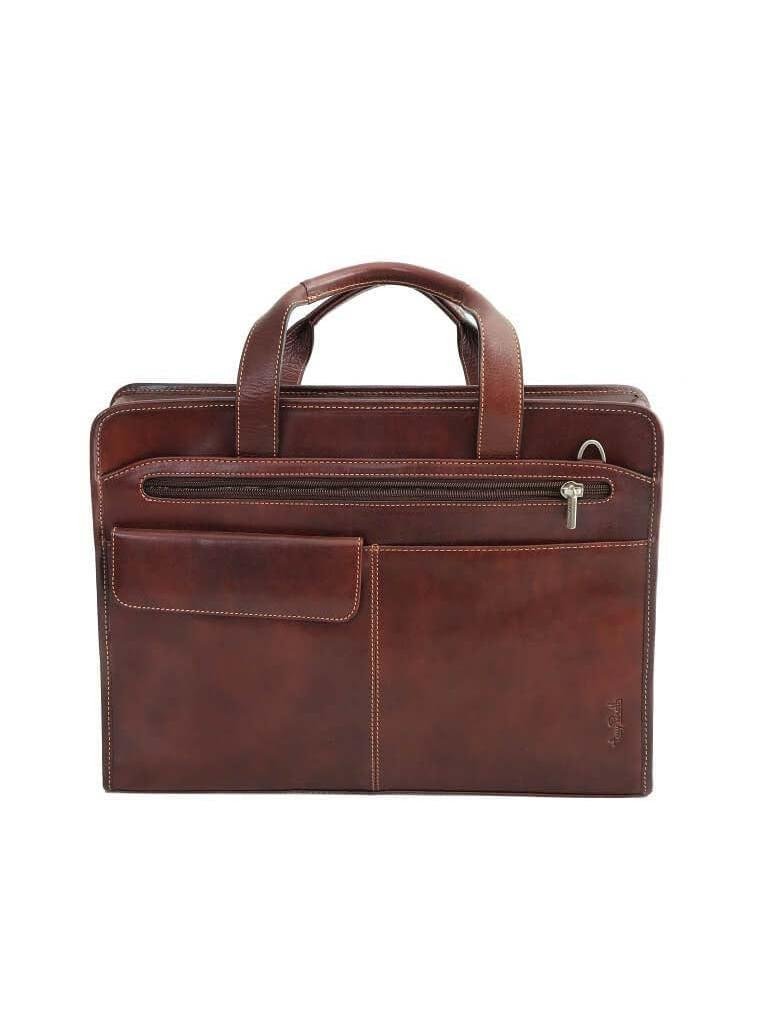 TONY PEROTTI תיק עסקים יוניסקס קלאסי מעור 2 ידיות (2 צבעים) - תיק התיקיםTONY PEROTTIתיקי צד לגבר