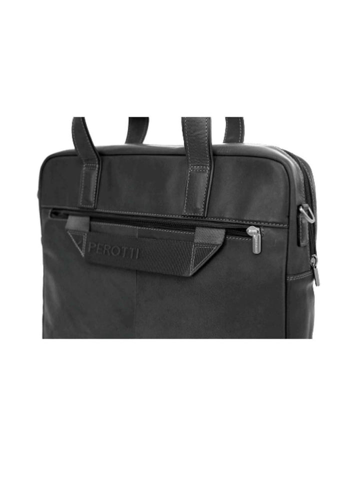 TONY PEROTTI תיק עסקים מעור 2 ידיות תא אחד ורצועה Chiaro - תיק התיקיםTONY PEROTTIתיקי צד לגבר