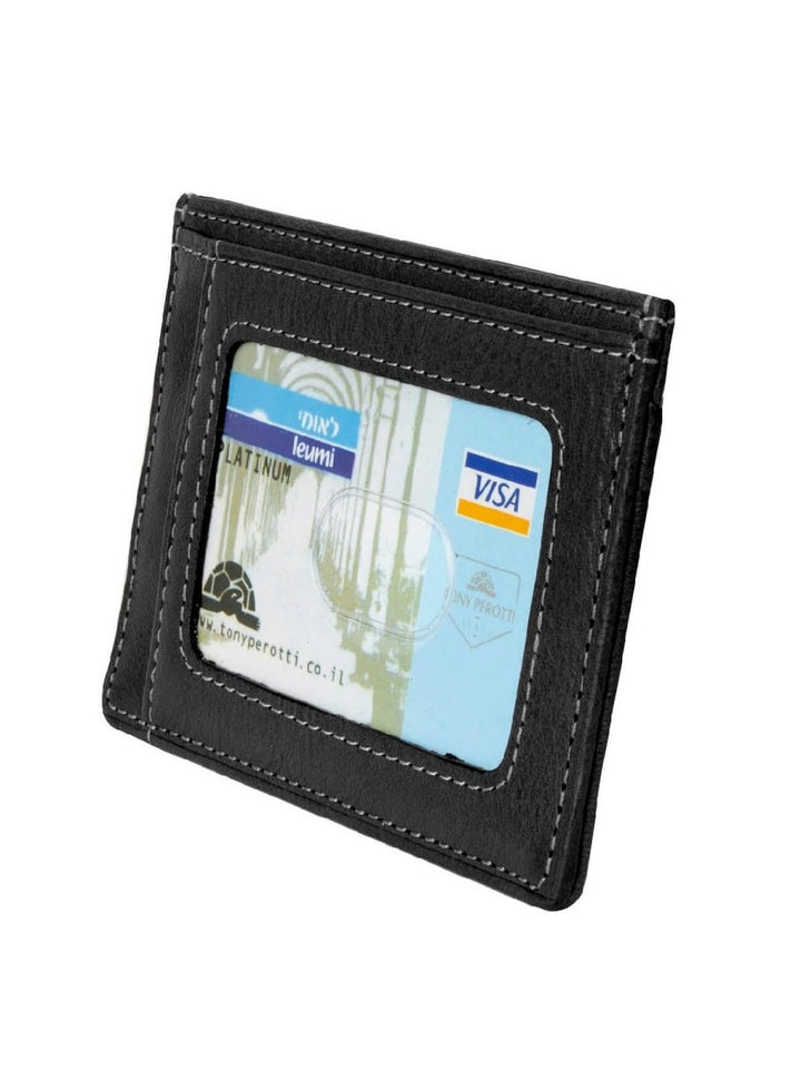 TONY PEROTTI ארנק סופ"ש Fabio עור איטלקי שחור - תיק התיקיםTONY PEROTTIגברים