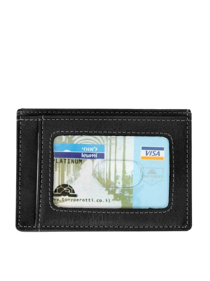 TONY PEROTTI ארנק סופ"ש Fabio עור איטלקי שחור - תיק התיקיםTONY PEROTTIגברים