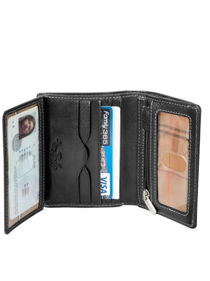 TONY PEROTTI ארנק עור קטן עם חלון שקוף Mino - תיק התיקיםTONY PEROTTIגברים