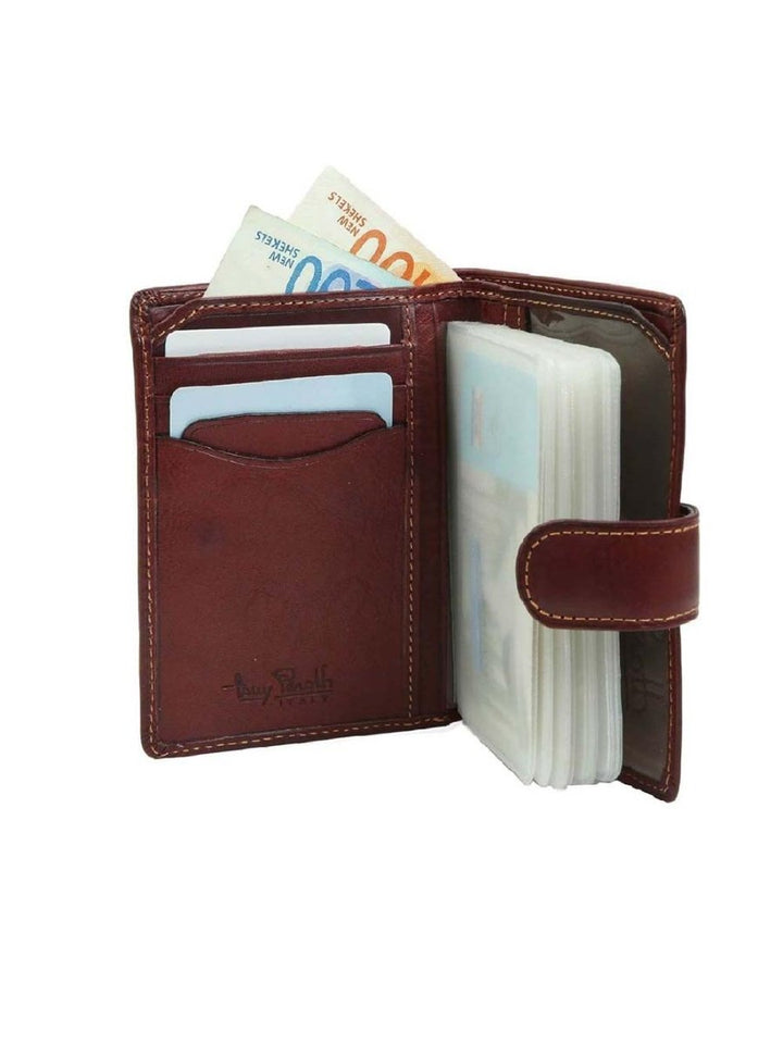 TONY PEROTTI ארנק מעור איטלקי למגוון כרטיסים שונים Silvio - מבחר צבעים - תיק התיקיםTONY PEROTTIגברים