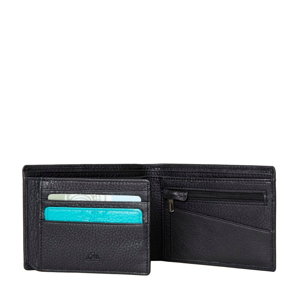 TONY PEROTTI ארנק לגבר עם חלון שקוף אמצעי בצבע שחור - תיק התיקיםTONY PEROTTIגברים