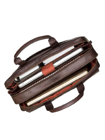 VISCONTI תיק עסקים ללפטופ דגם Anderson מעור (2 צבעים) - תיק התיקיםVISCONTIגברים