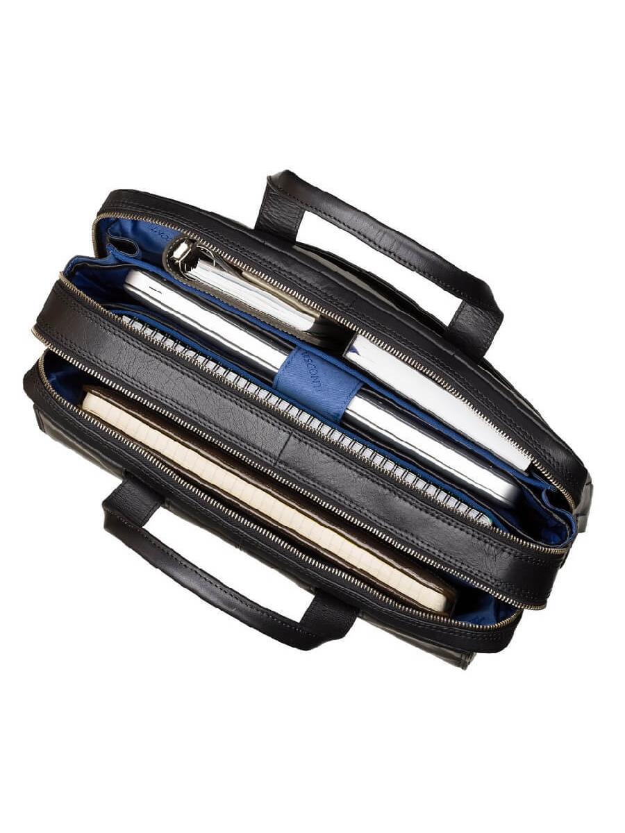 VISCONTI תיק עסקים ללפטופ דגם Anderson מעור - תיק התיקיםVISCONTIגברים